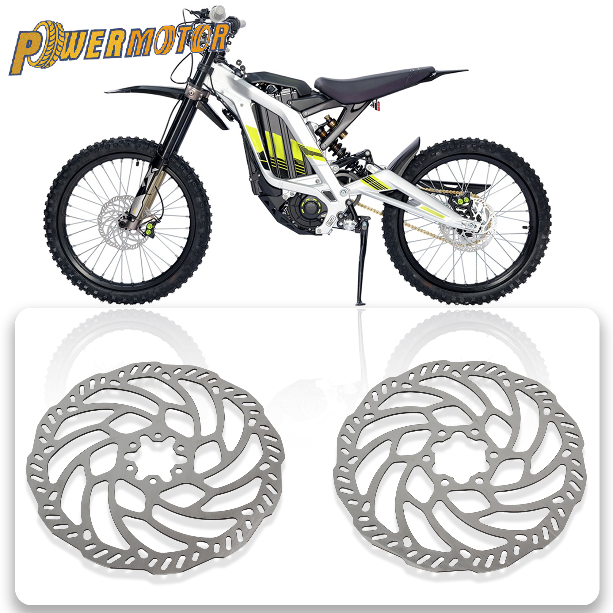 Bike Light Front Rear - Ebike Front Rear Brake Disc Rotors