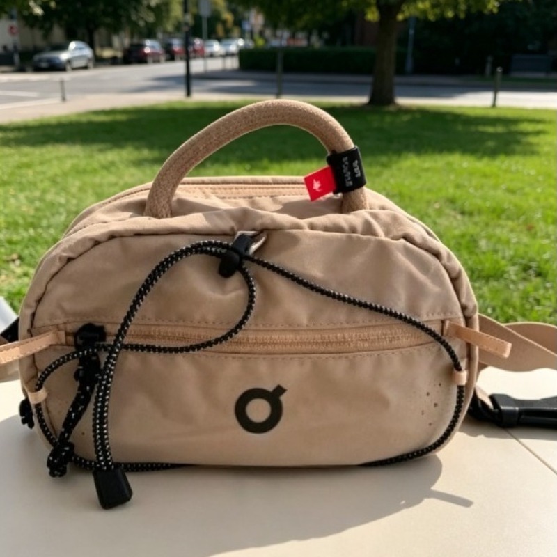 Cycling Commuting - Trendy Nylon Small Square Bag for