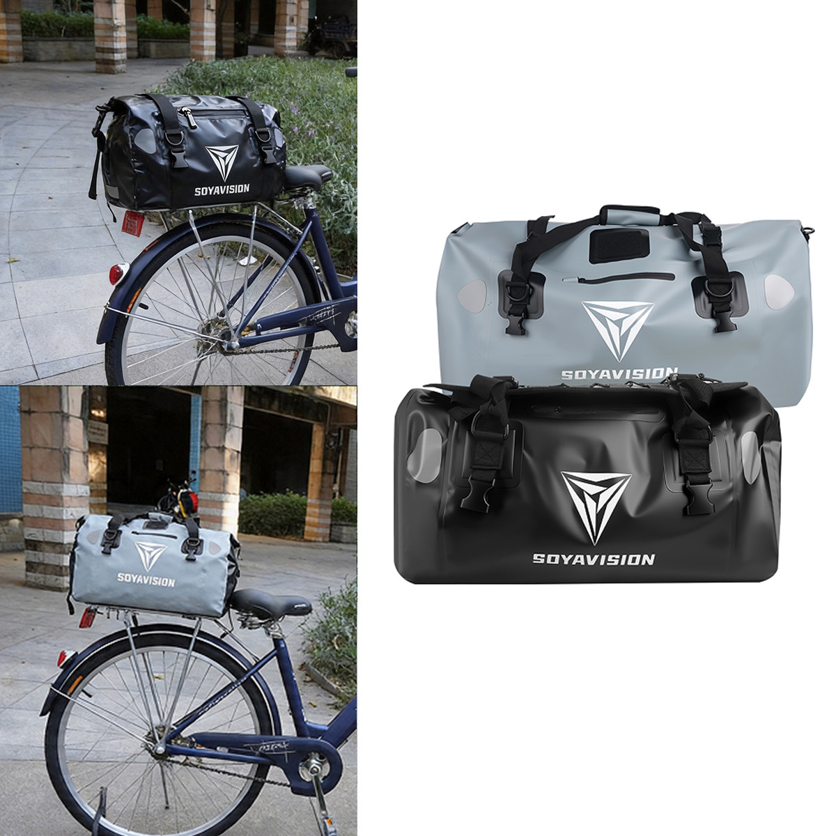 Panniers Waterproof Rear - Cycling Bicycle Bike Rear Seat Trunk