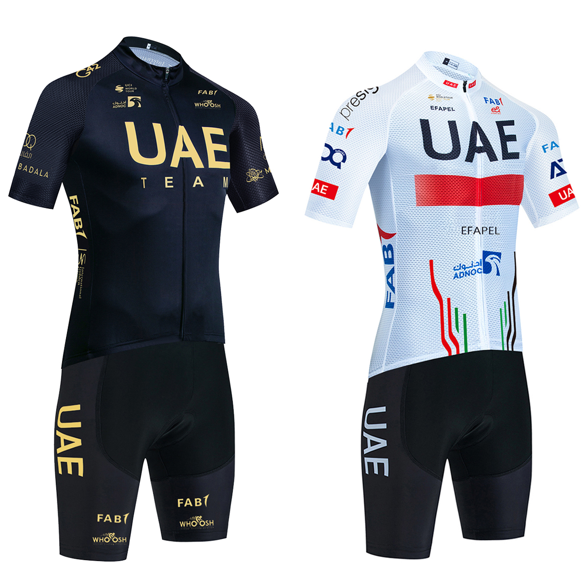 Cycling Commuter Shorts - New UAE Cycling Jersey Gold Color