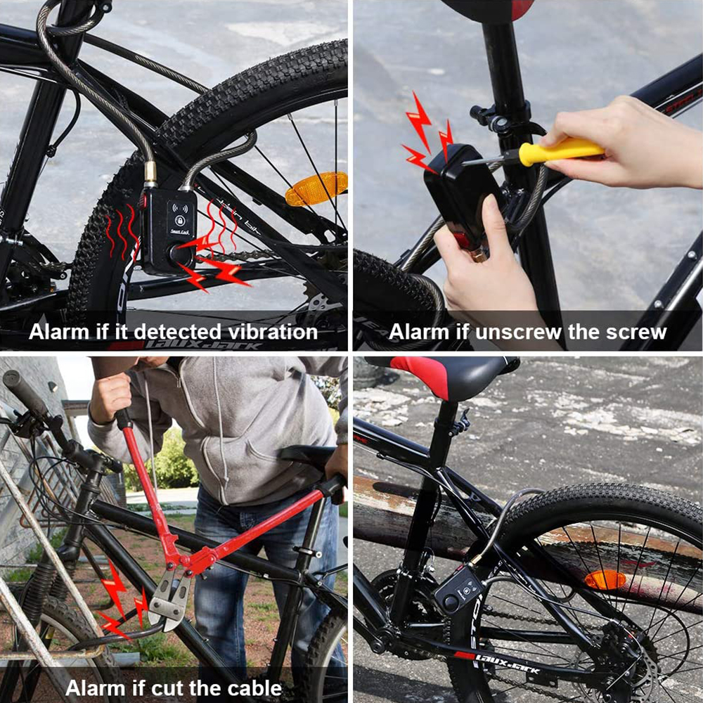 Bluetooth Smart Bike Lock Wate - مراجعة Chain Lock Combination وسعره