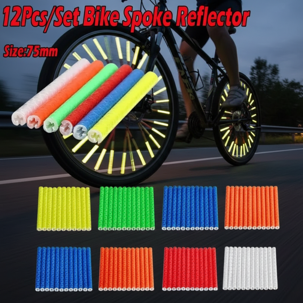 Bike Spoke Reflector Clips 12- - مراجعة Spoke Reflector Set وسعره