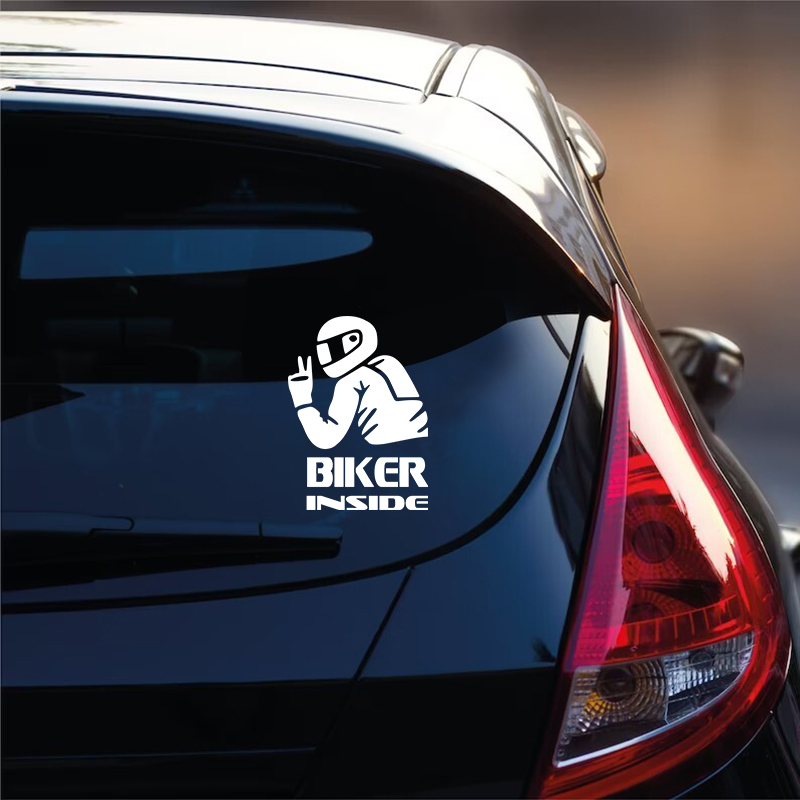 Biker Girl Inside Vinyl Sticke - مراجعة Cycling Quote وسعره