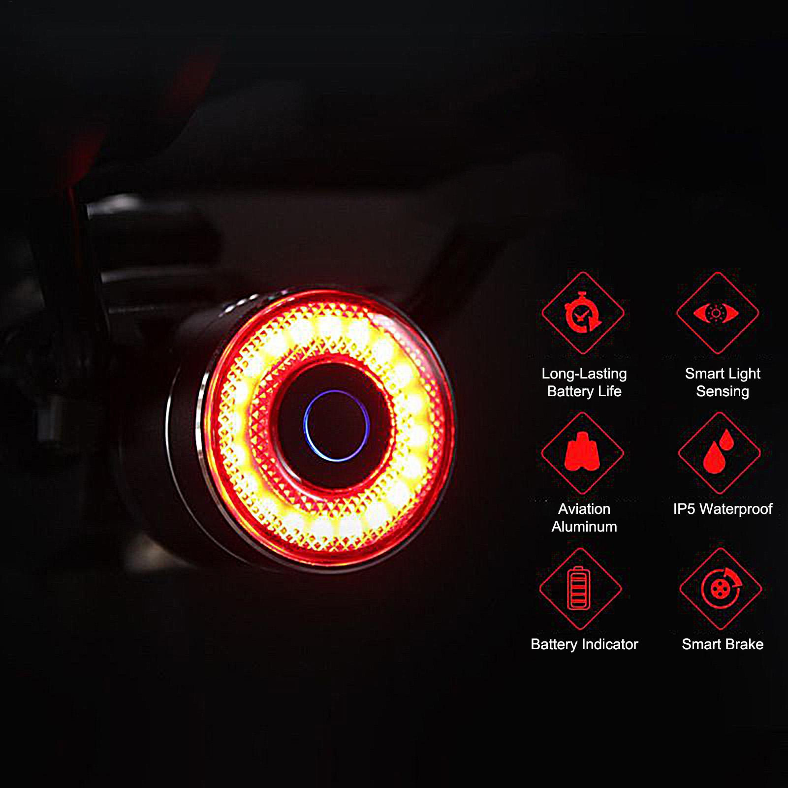 Bicycle Brake Light Smart Bike - مراجعة Cycling Commuting وسعره