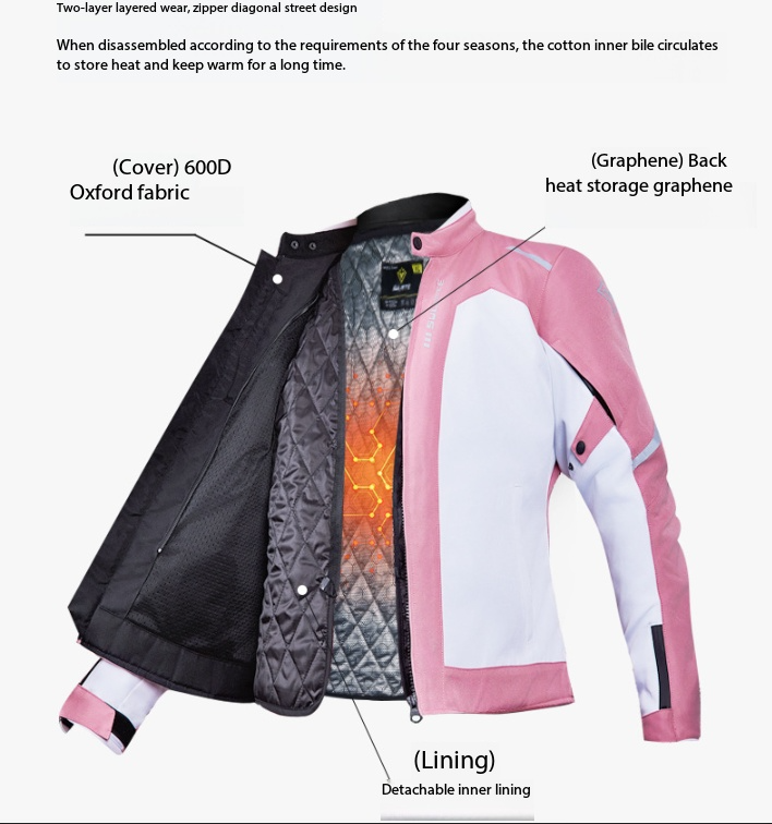 Motorcycle cycling suit women  - مراجعة Cycling Commute Jacket وسعره