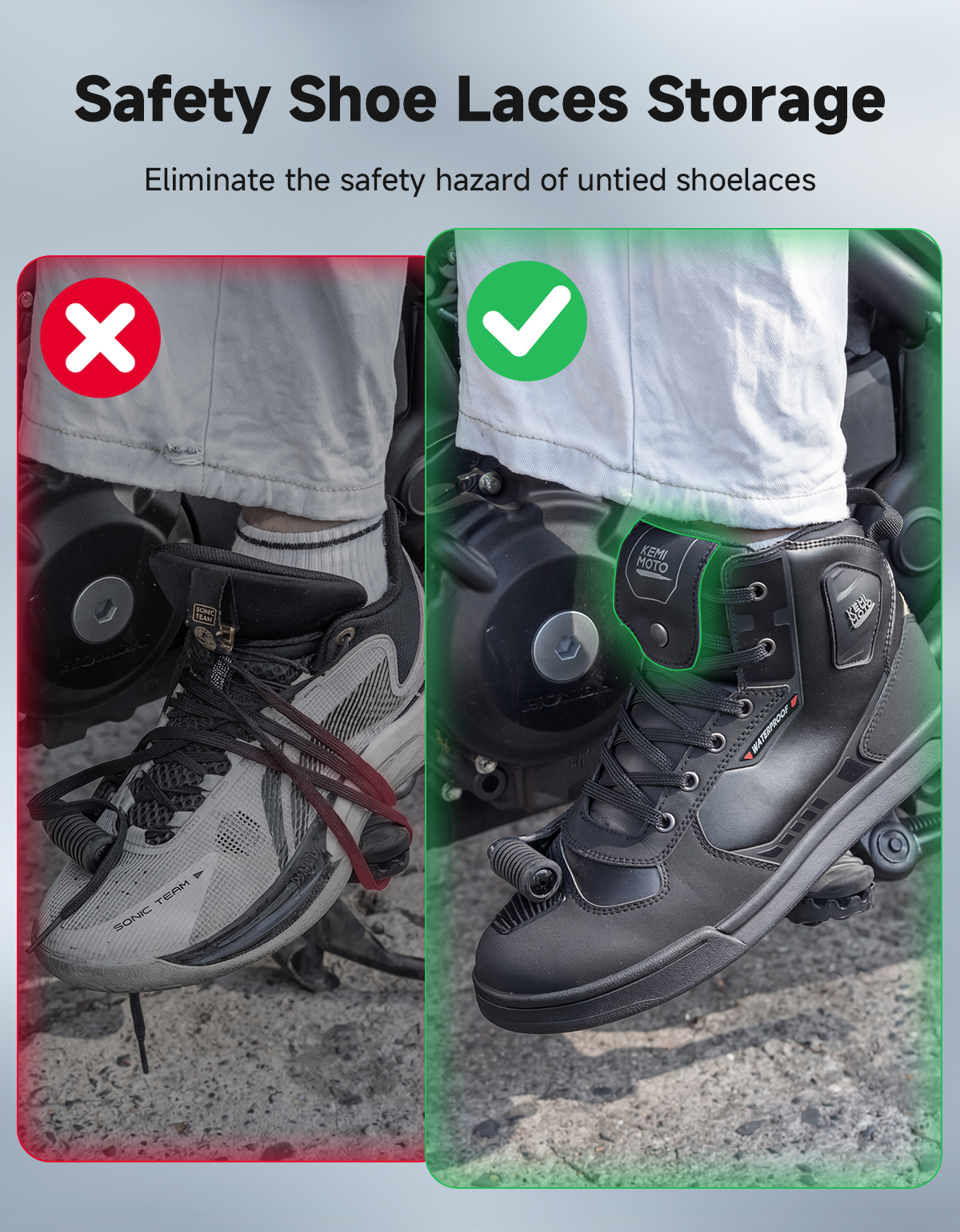 KEMIMOTO Men's Motorcycle Ridi - مراجعة Cycling Commute Shoes وسعره