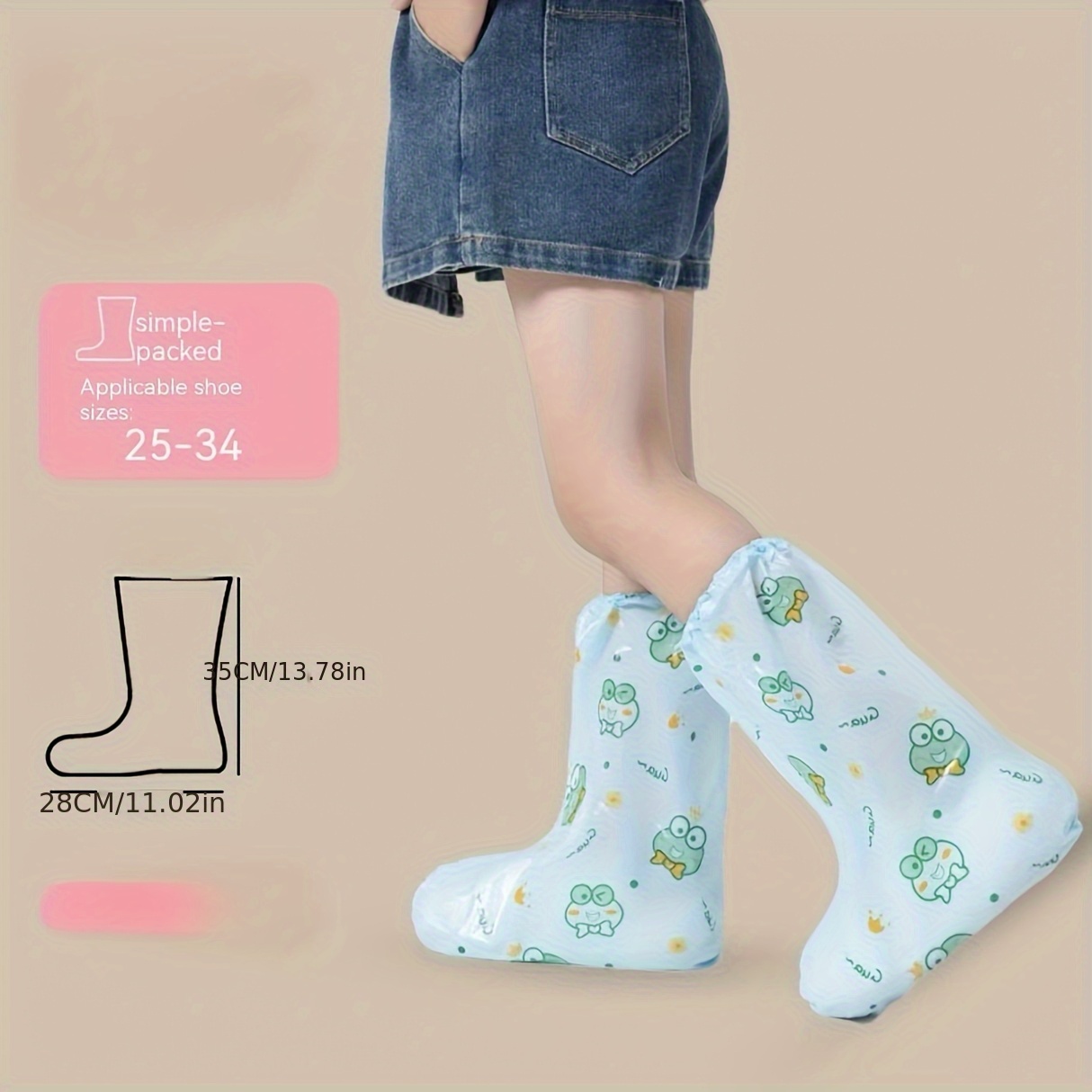 10pc Frog Cartoon Shoe Covers  - مراجعة Cycling Commute Shoes وسعره