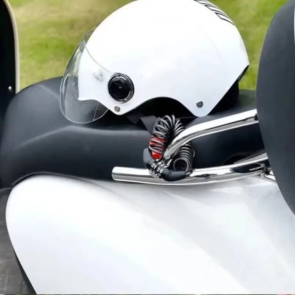Bicycle Motorcycle Helmet Lock - مراجعة Chain Lock Combination وسعره