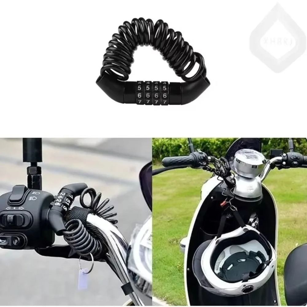 Bicycle Motorcycle Helmet Lock - مراجعة Chain Lock Combination وسعره