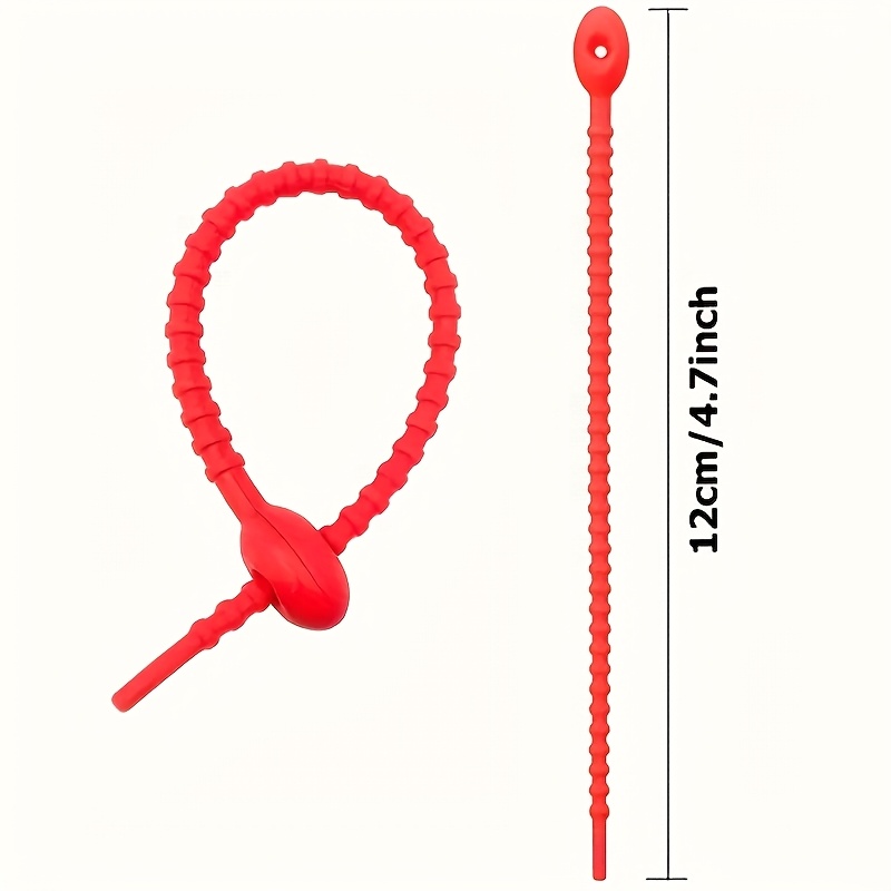 Silicone Cable Ties, 30PCS Reu - مراجعة Cable Lock Flexible وسعره