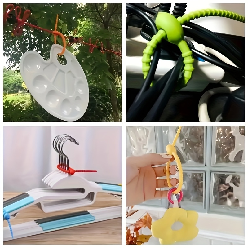 Silicone Cable Ties, 30PCS Reu - مراجعة Cable Lock Flexible وسعره