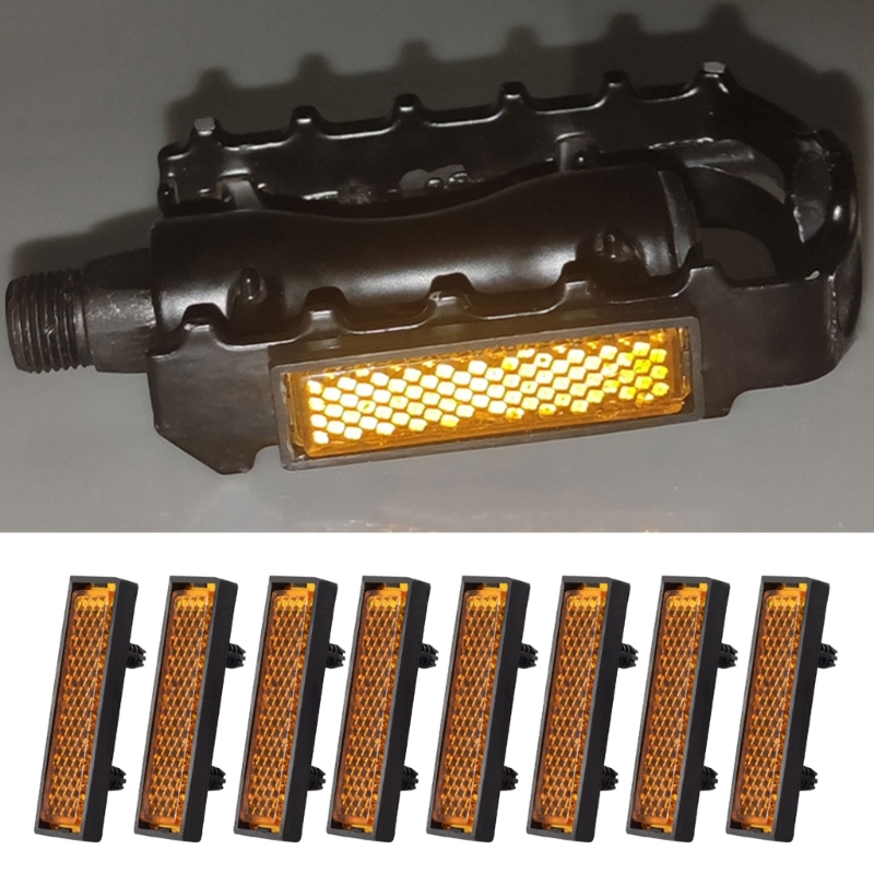 8Pcs/Set Pedal Reflector Reinf - مراجعة Spoke Reflector Set وسعره