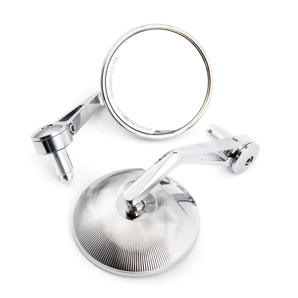 Evomosa Motorcycle Chrome Conv - مراجعة Mirror Handlebar Convex وسعره