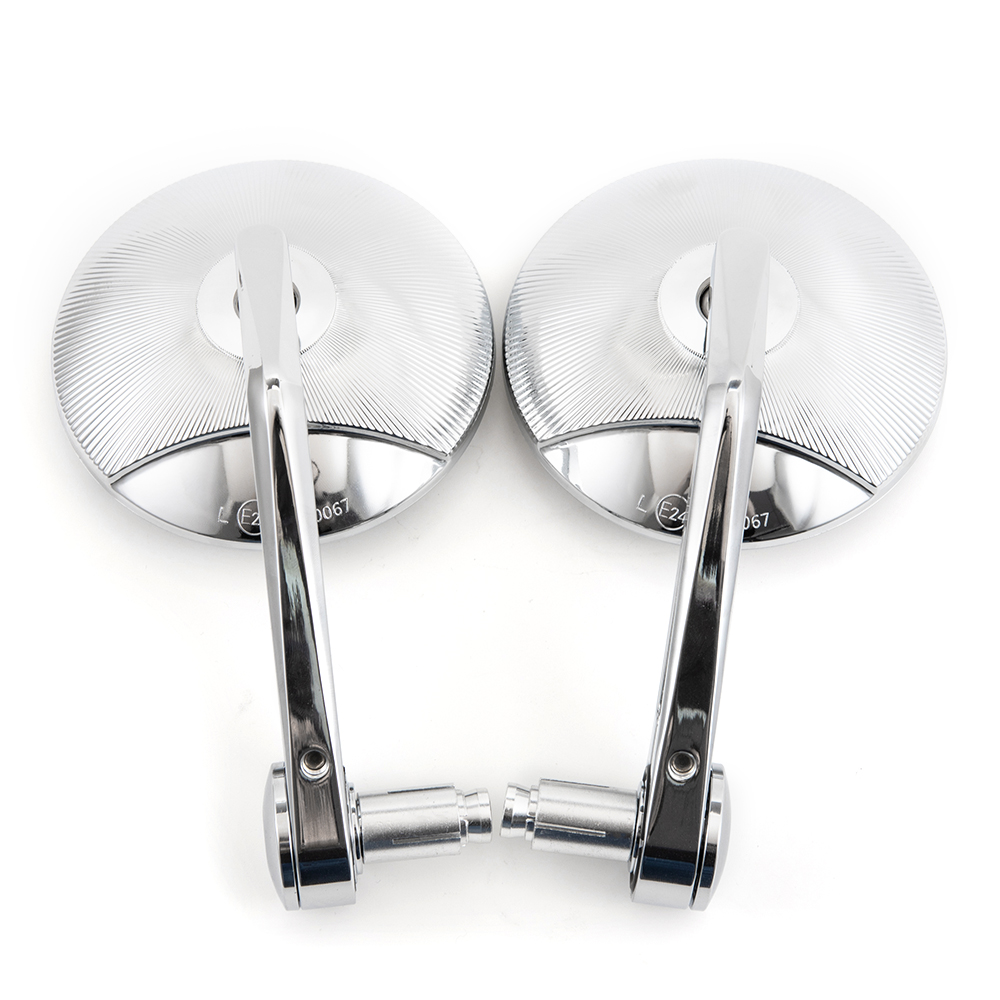 Evomosa Motorcycle Chrome Conv - مراجعة Mirror Handlebar Convex وسعره