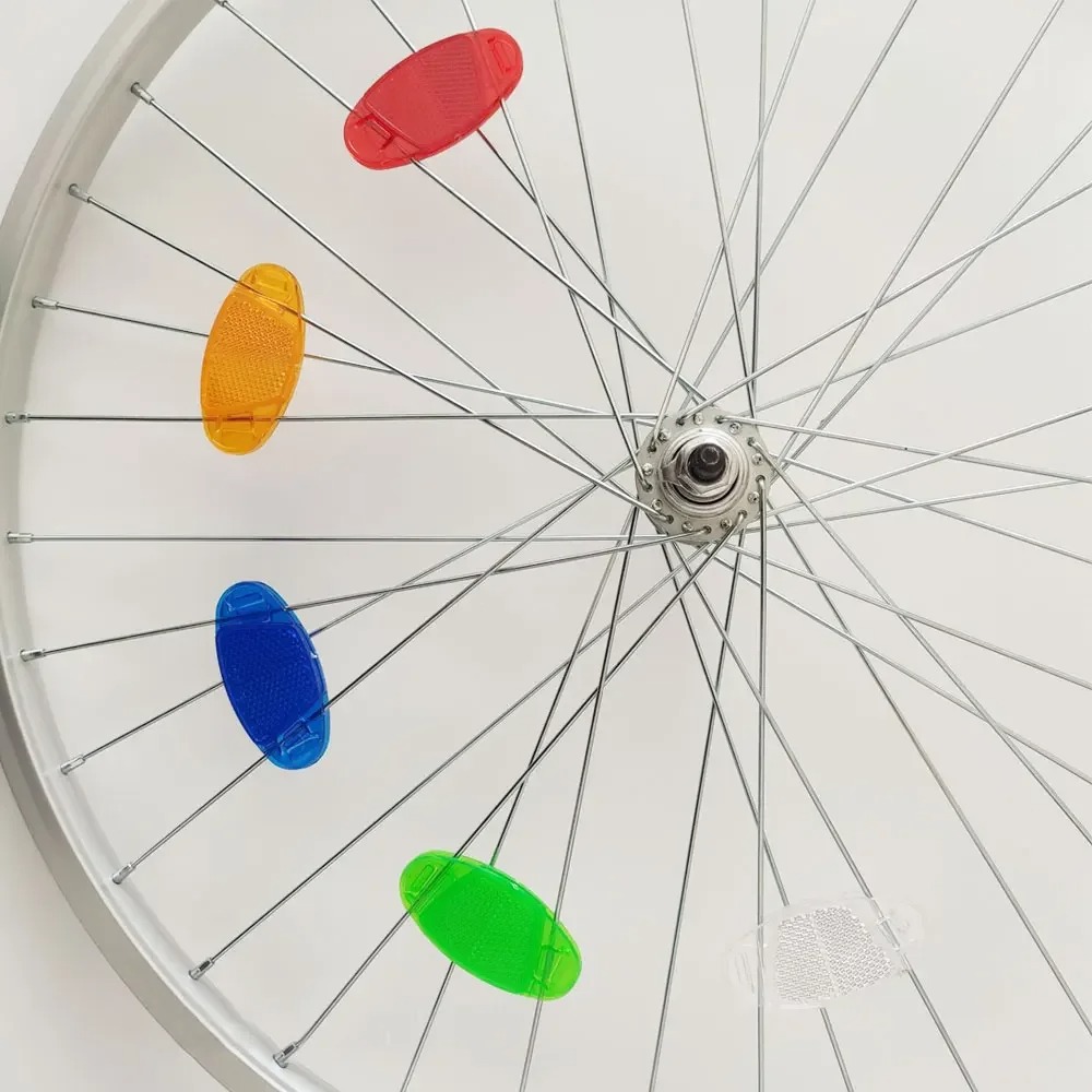4Pcs/set Bicycle Mountain Bike - مراجعة Spoke Reflector Set وسعره