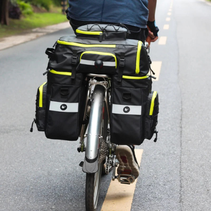 60L 3 In 1 Mountain Road Bicyc - مراجعة Panniers Waterproof Rear وسعره