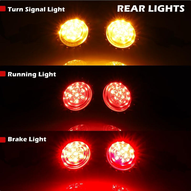 Motorcycle Bullet LED Front Re - مراجعة Bike Light Front Rear وسعره