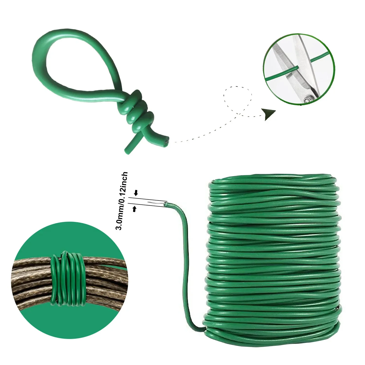 5/8/10m Reusable Plant Support - مراجعة Cable Lock Flexible وسعره