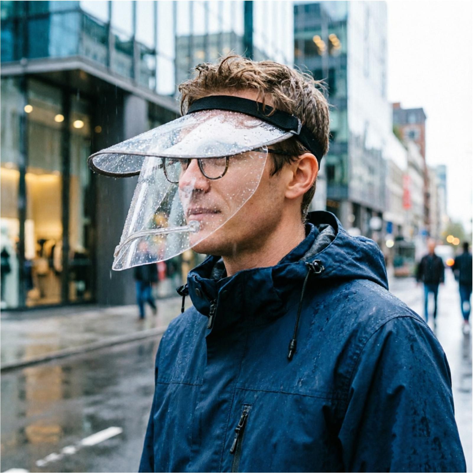 Rain Shield For Face Wide Brim - مراجعة Cycling Commute Rain وسعره
