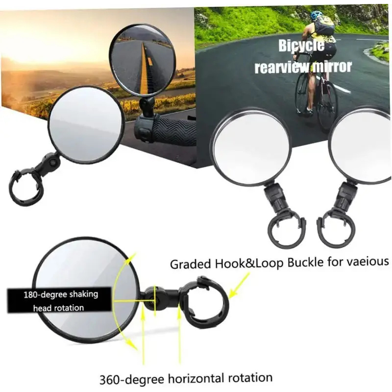 Universal Bicycle Rearview Mir - مراجعة Mirror Handlebar Convex وسعره