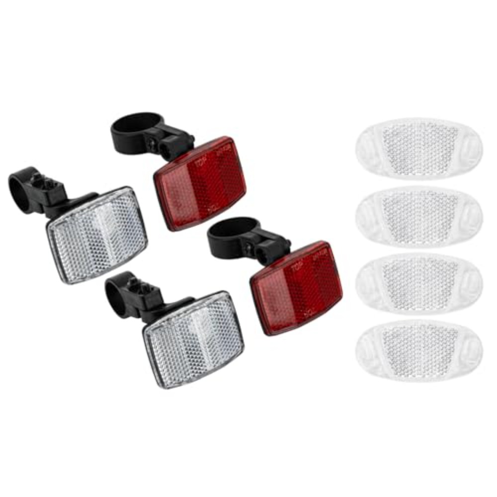 8PCS Bike Reflector Kit Night  - مراجعة Spoke Reflector Set وسعره