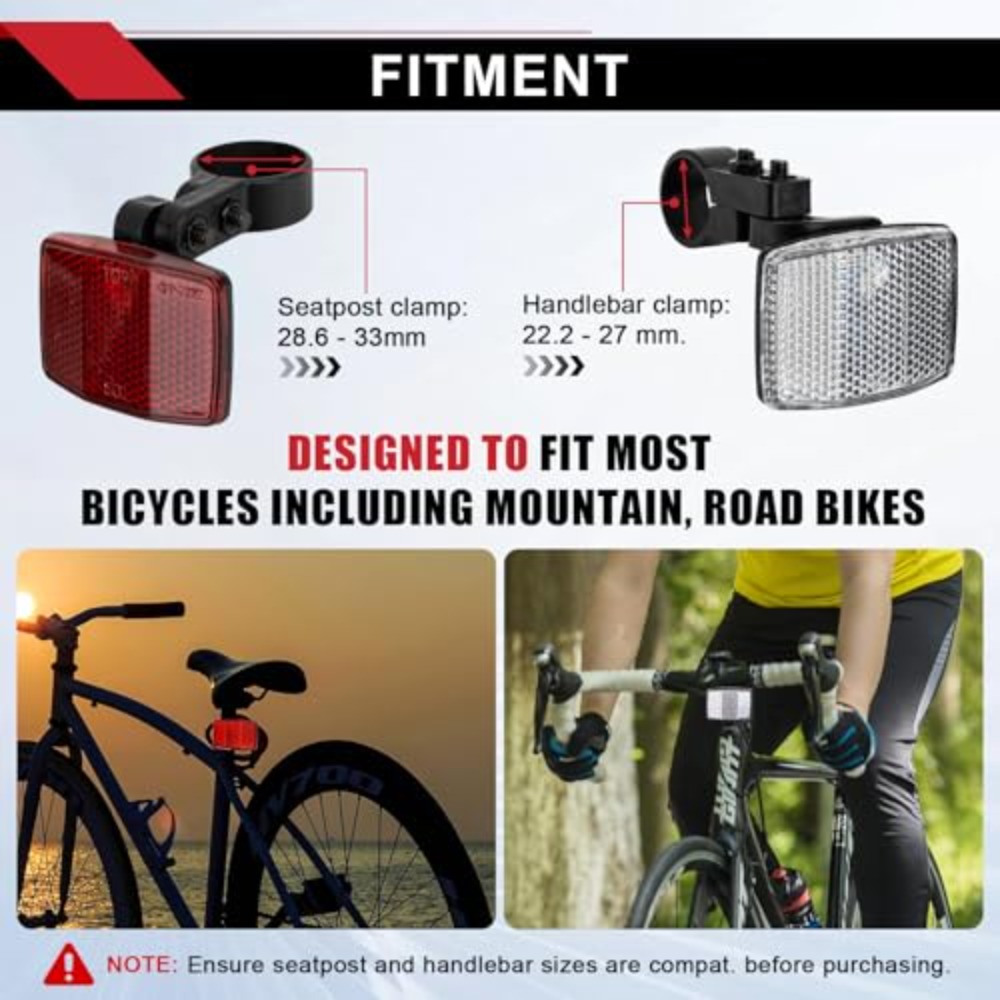 8PCS Bike Reflector Kit Night  - مراجعة Spoke Reflector Set وسعره