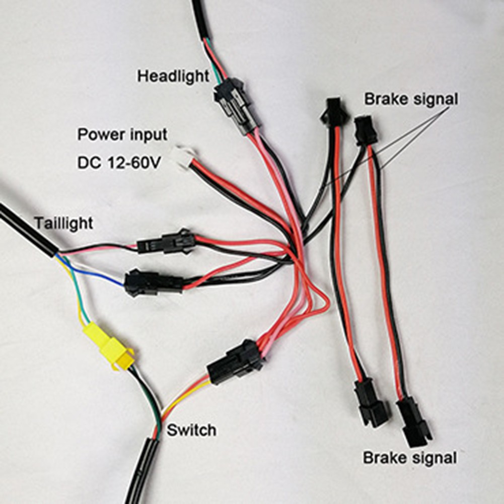 24-60V Electric Bike Light Con - مراجعة Bike Light Front Rear وسعره