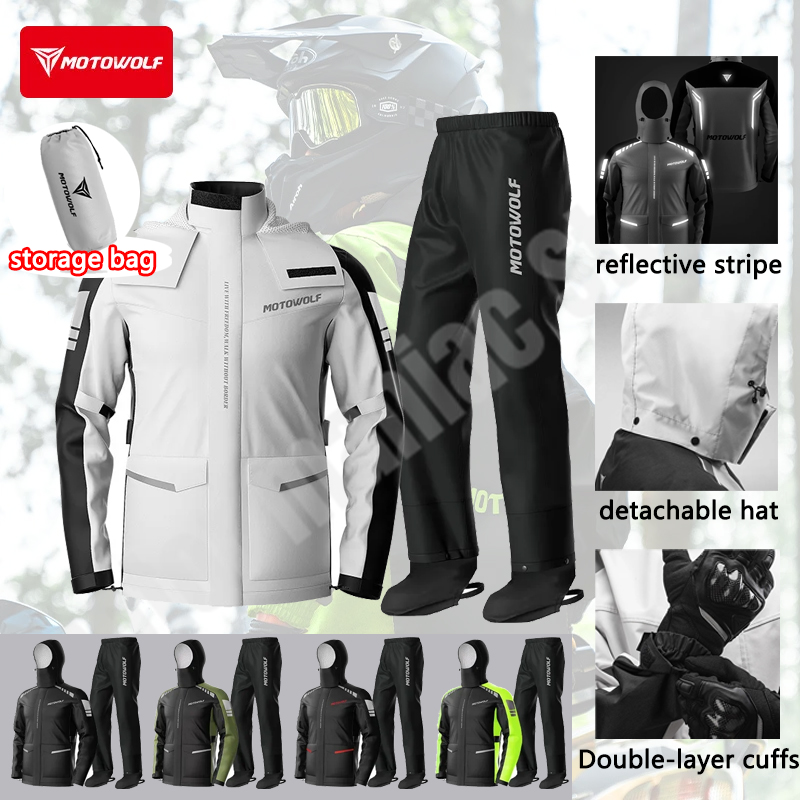 Motorcycle Reflective Raincoat - مراجعة Cycling Commuter Rain Jacket وسعره