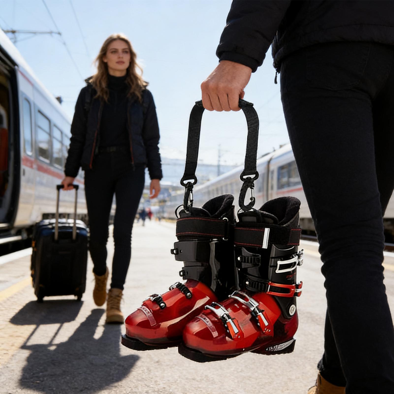 Ski Boot Straps Gear Shoulder  - مراجعة Cycling Commuting وسعره