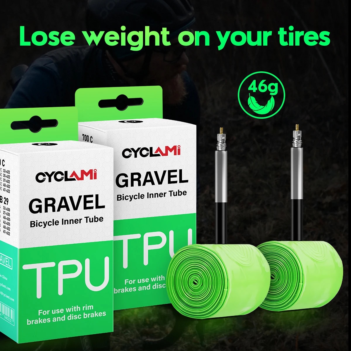 CYCLAMI Ultralight Road MTB 29 - مراجعة Inner Tube 700C وسعره
