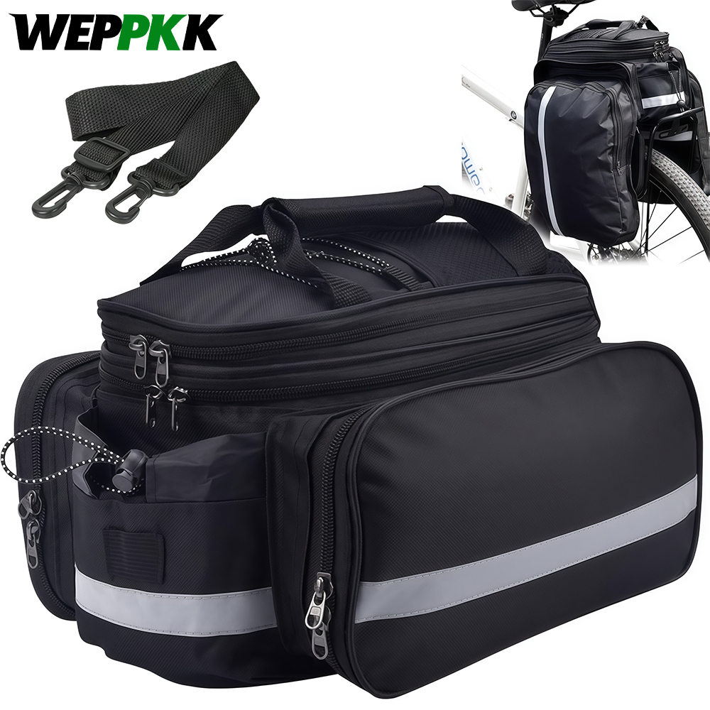 Bike Rear Rack Bag Bicycle Tru - مراجعة Cycling Commute Rain وسعره