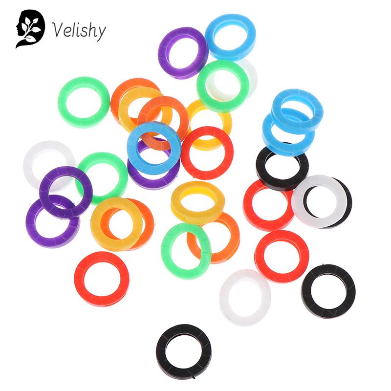 32pcs Mixed Color Hollow Rubbe - مراجعة Chain Lock Combination وسعره