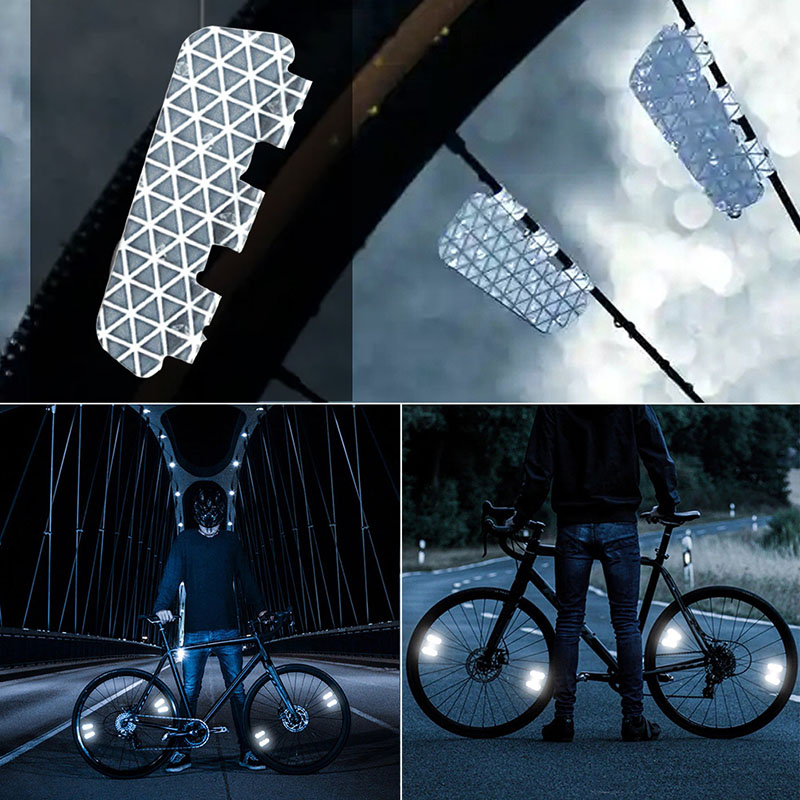 4Pcs/Set Bike Reflective Stick - مراجعة Spoke Reflector Set وسعره