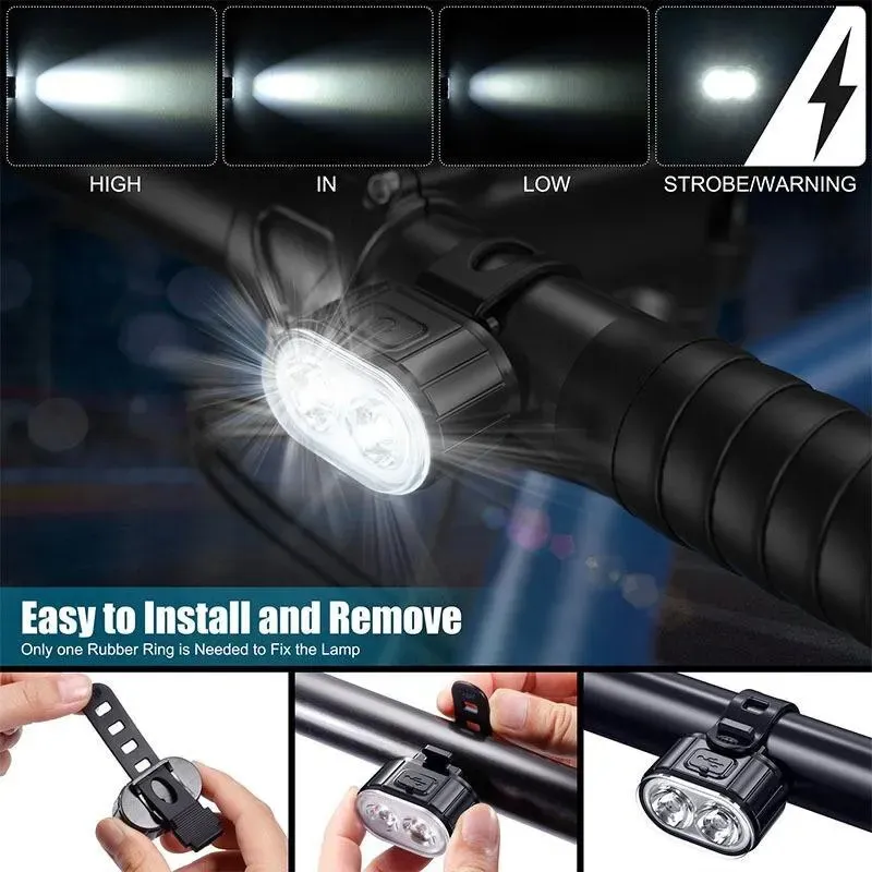 Front Rear Bike Lights Recharg - مراجعة Bike Light Front Rear وسعره