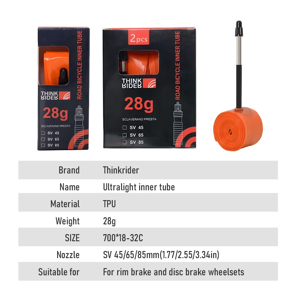 ThinkRider 1Pcs Ultralight 28g - مراجعة Inner Tube 700C وسعره