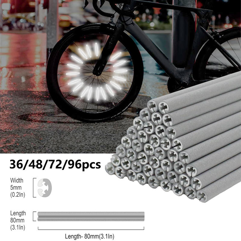 36/48/72/96Pieces 8cm Spoke Re - مراجعة Spoke Reflector Set وسعره