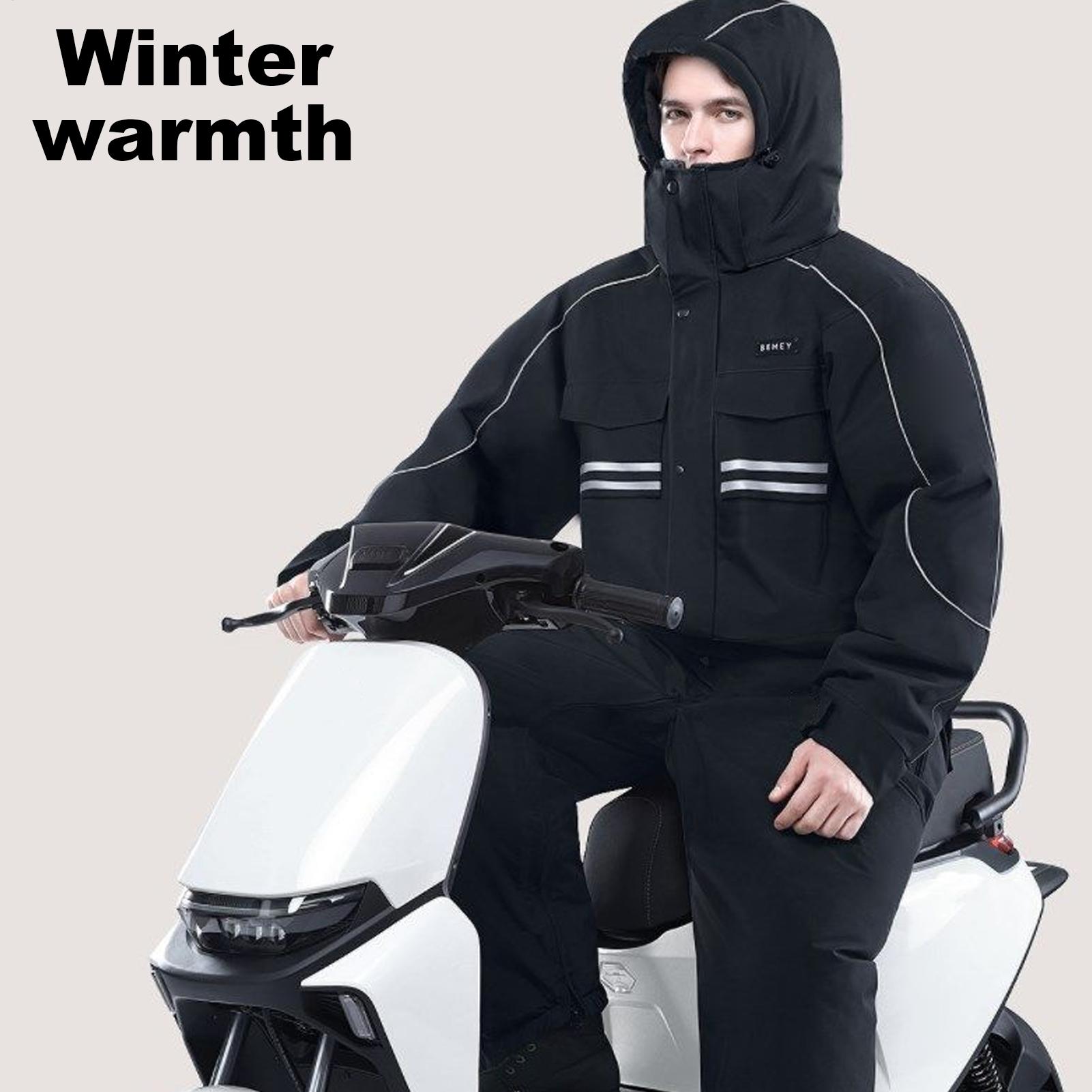 Motorcycle Winter Jacket 4-Poc - مراجعة Cycling Commute Jacket وسعره
