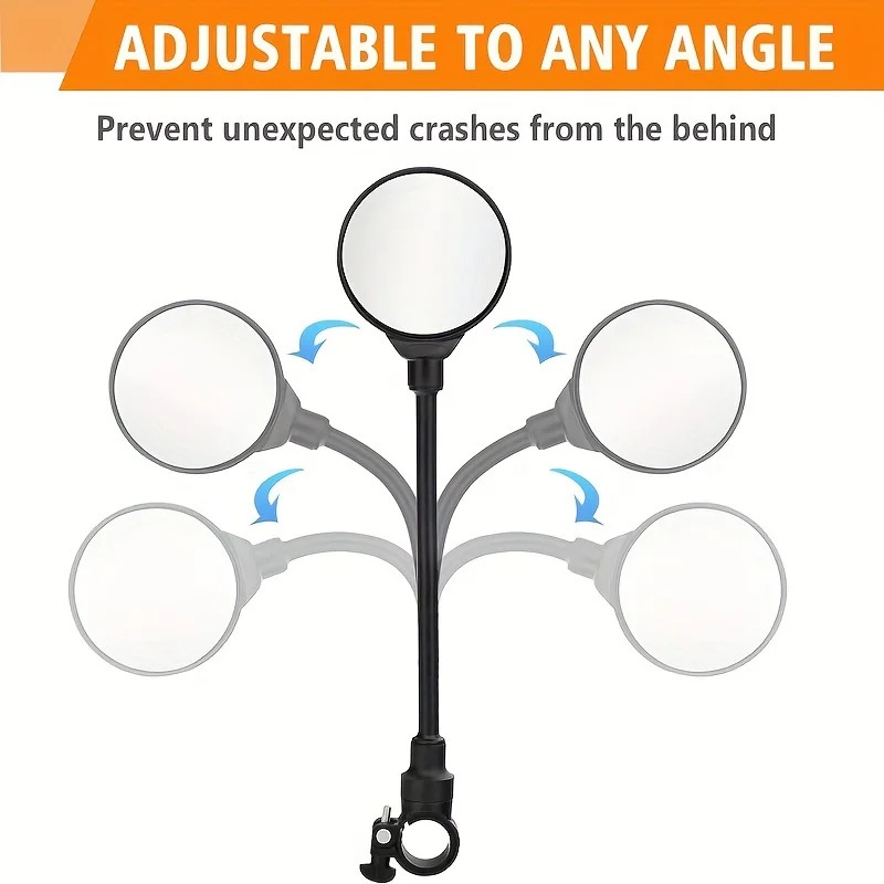 1PCS Bike Handlebar Rearview M - مراجعة Mirror Handlebar Convex وسعره