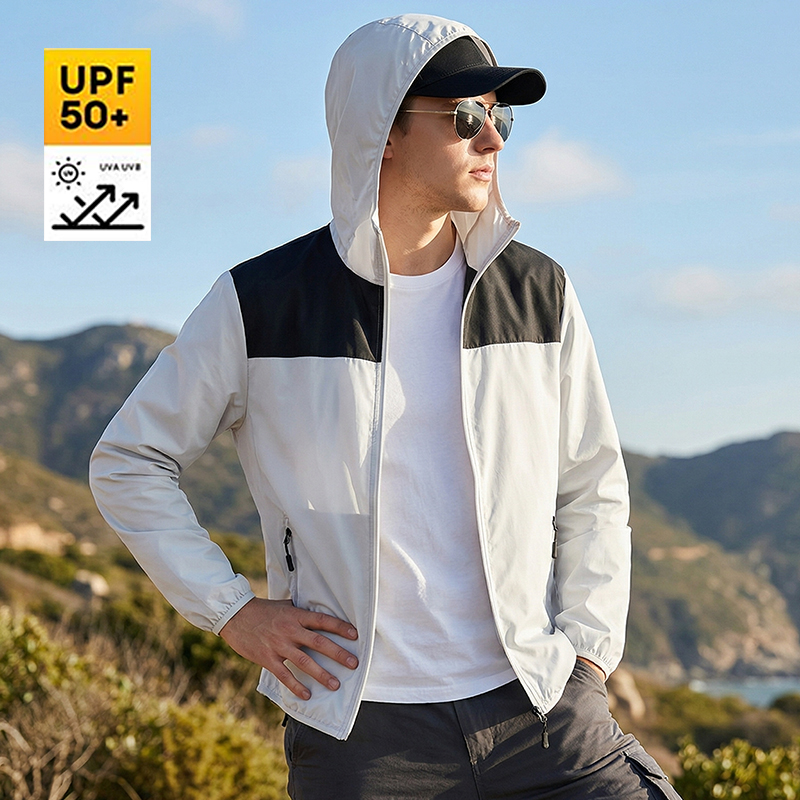New Summer Men's Sunscreen Jac - مراجعة Cycling Commute Jacket وسعره