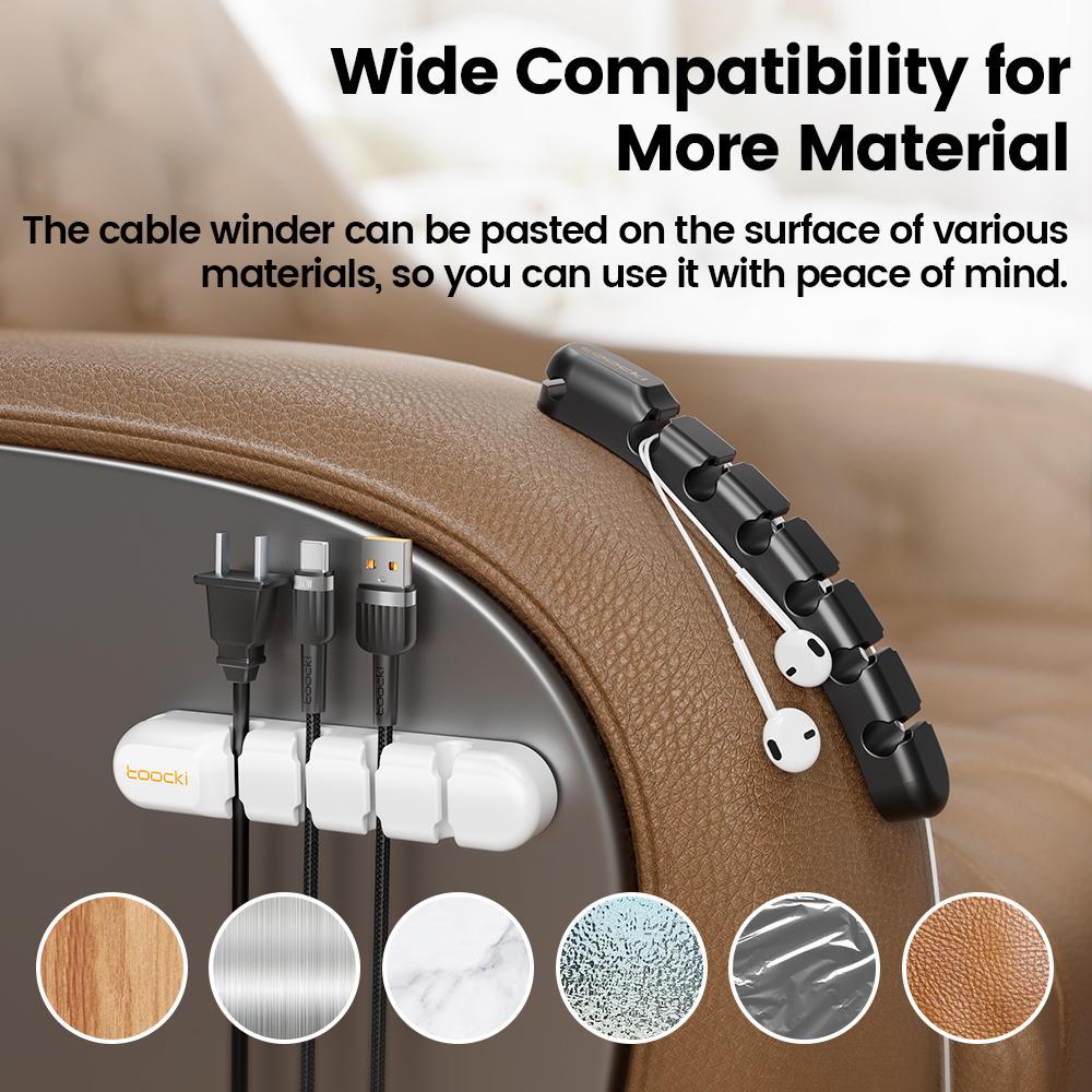 Toocki Cable Organizer 3 5 7 H - مراجعة Cable Lock Flexible وسعره