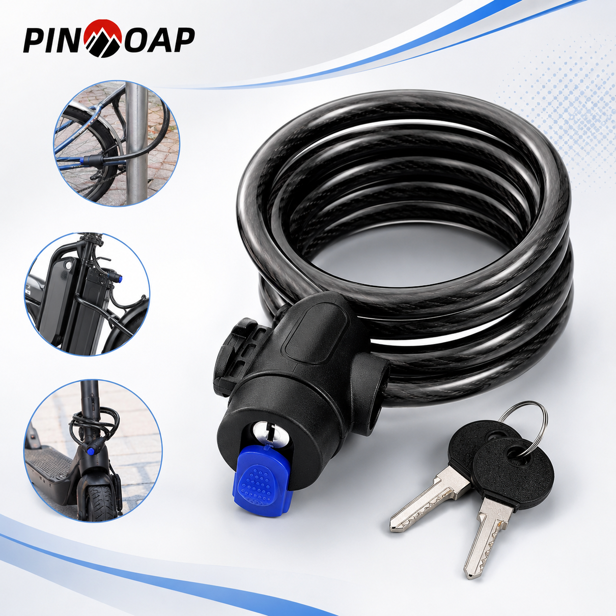 PINMOAP 1PC Bicycle Bike Lock  - مراجعة Commuter Bike Lock وسعره