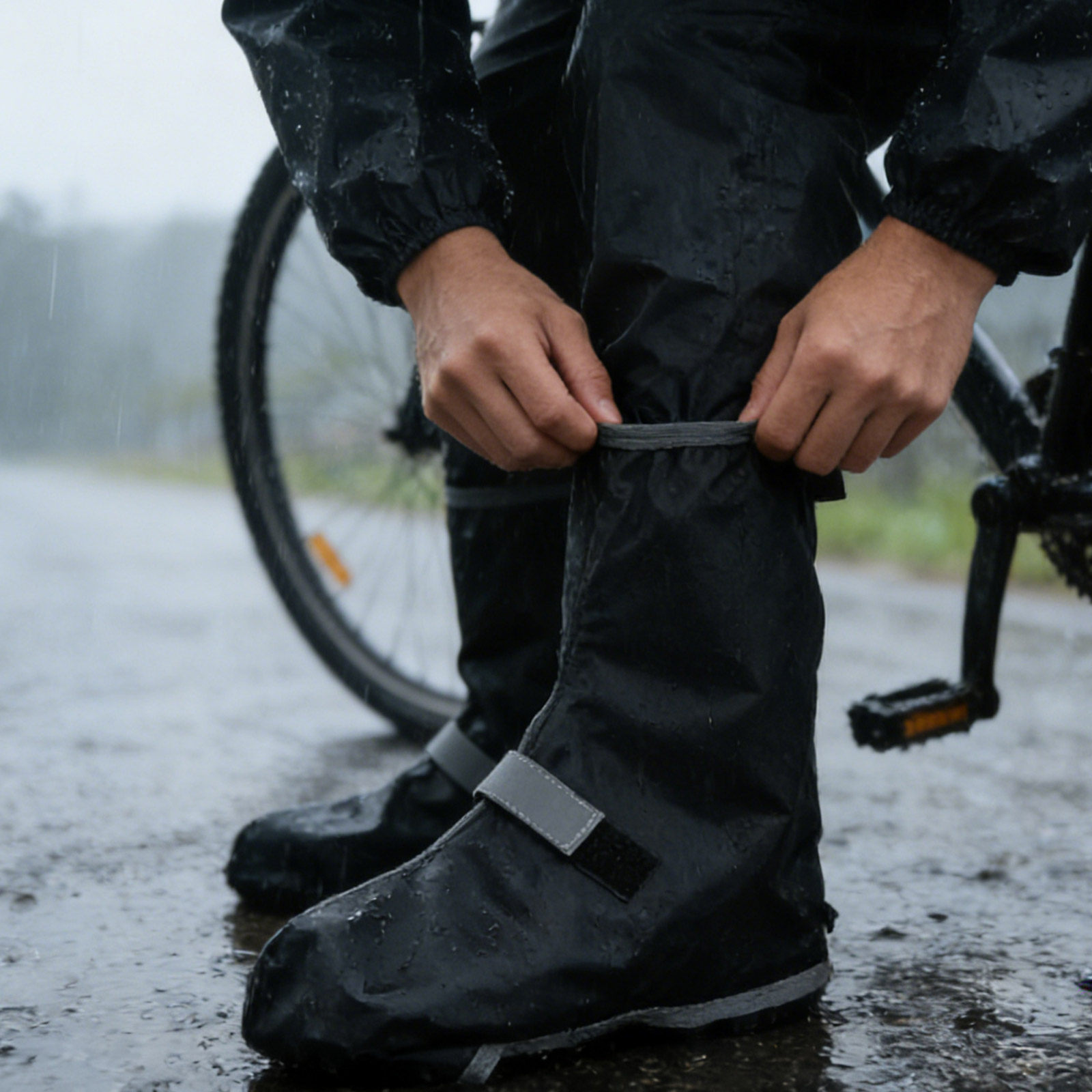 1Pair Waterproof Rain Shoe Cov - مراجعة Cycling Commute Shoes وسعره