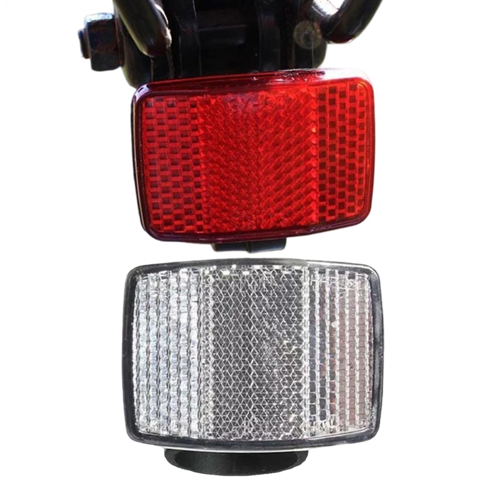 2 Pcs Bike Front Rear Reflecto - مراجعة Cycling Commute Gear وسعره