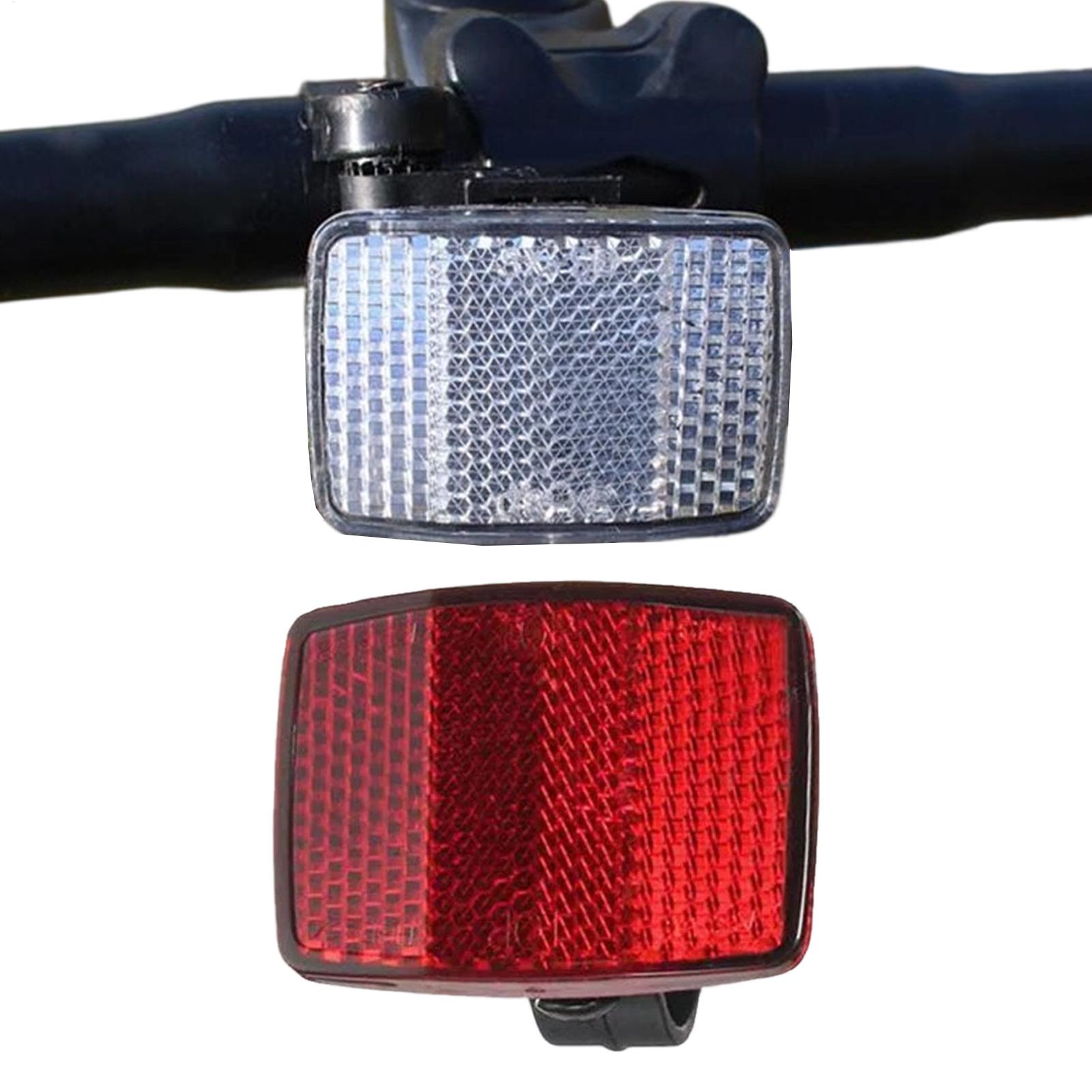 2 Pcs Bike Front Rear Reflecto - مراجعة Cycling Commute Gear وسعره