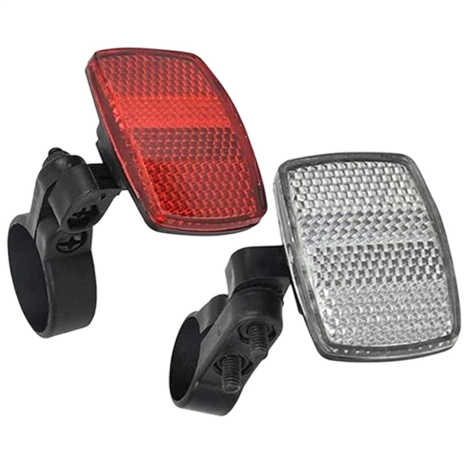 2 Pcs Bike Front Rear Reflecto - مراجعة Cycling Commute Gear وسعره