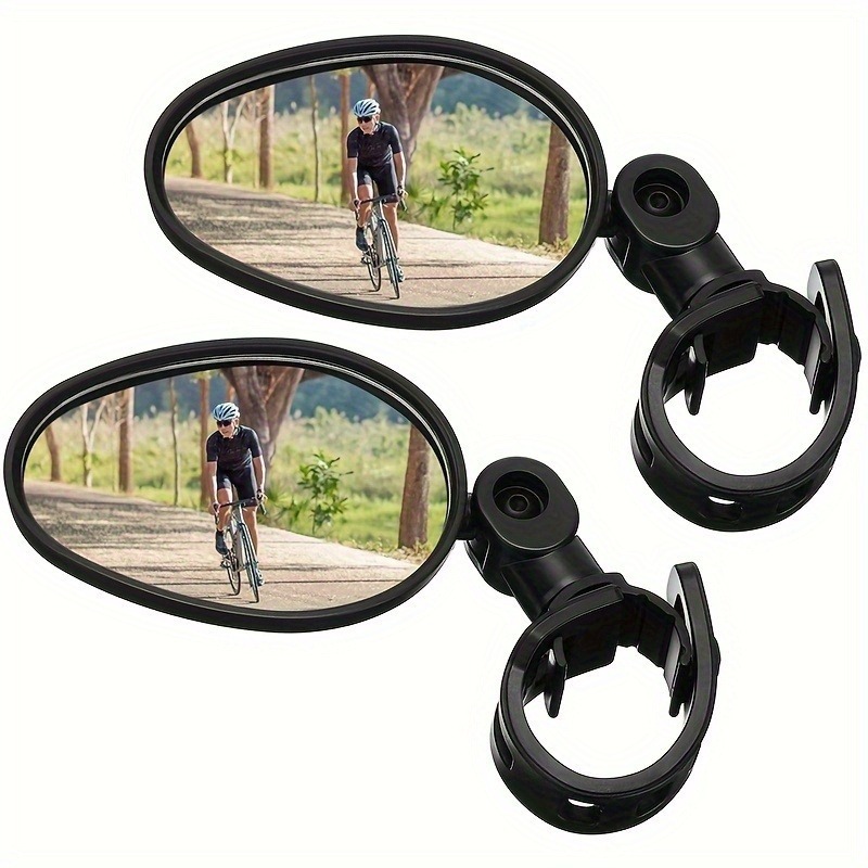 1/2PCS  Bike Mirrors, Acrylic  - مراجعة Mirror Handlebar Convex وسعره