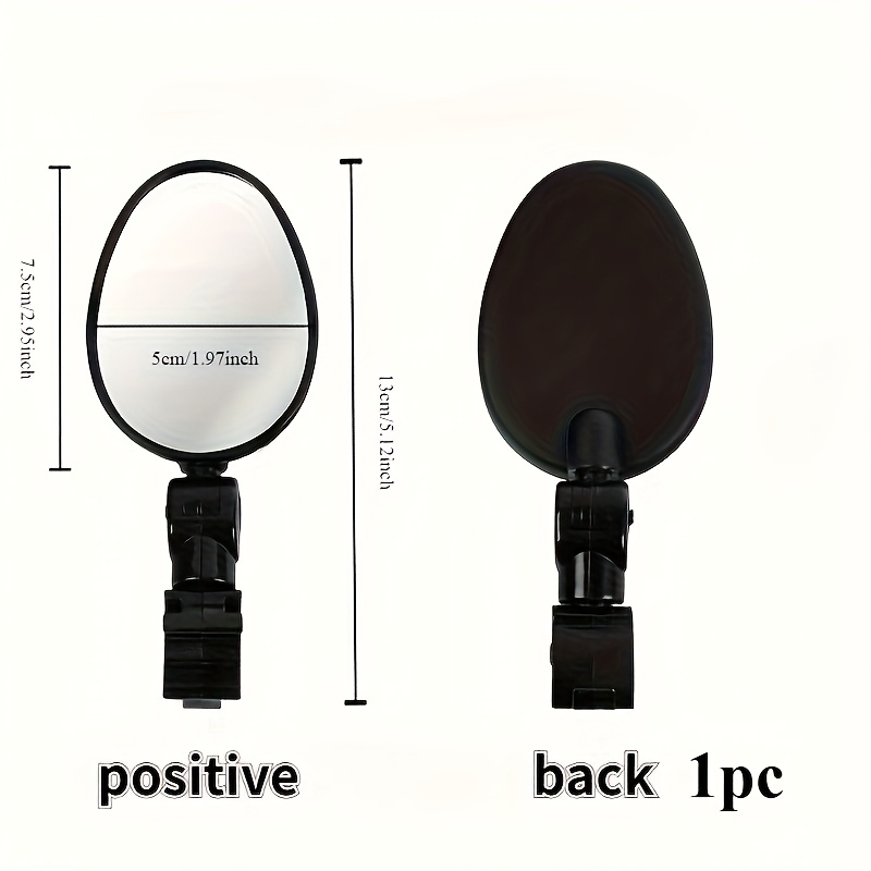 1/2PCS  Bike Mirrors, Acrylic  - مراجعة Mirror Handlebar Convex وسعره