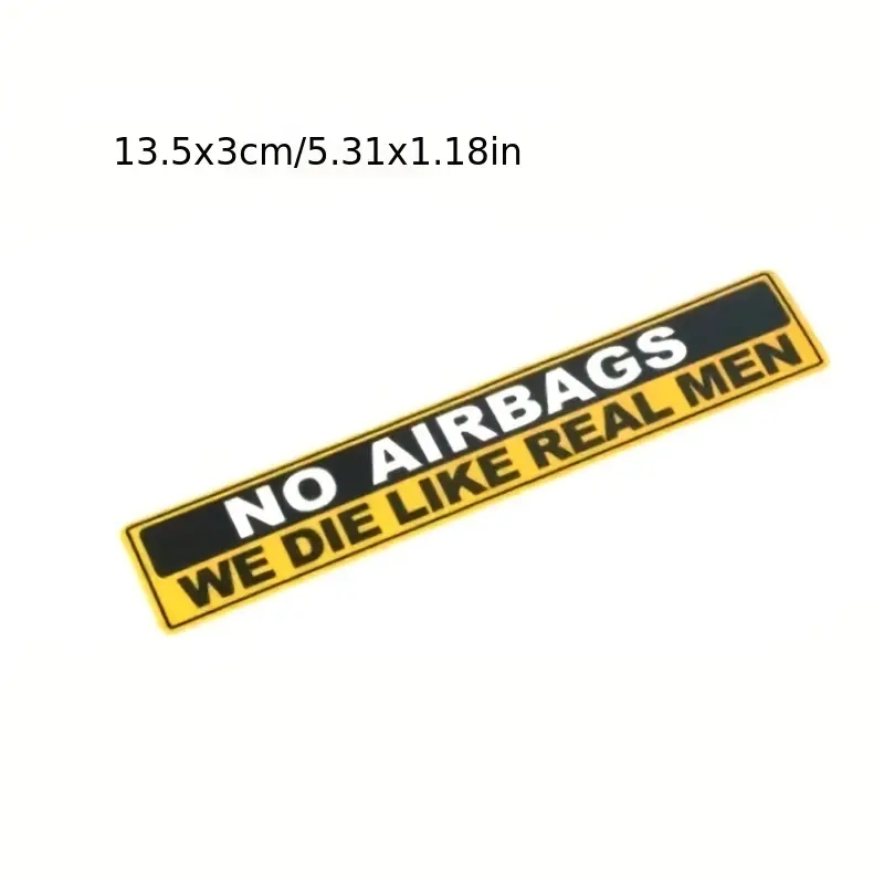 2pcs Caution NO AIRBAGS We Die - مراجعة Cycling Quote وسعره