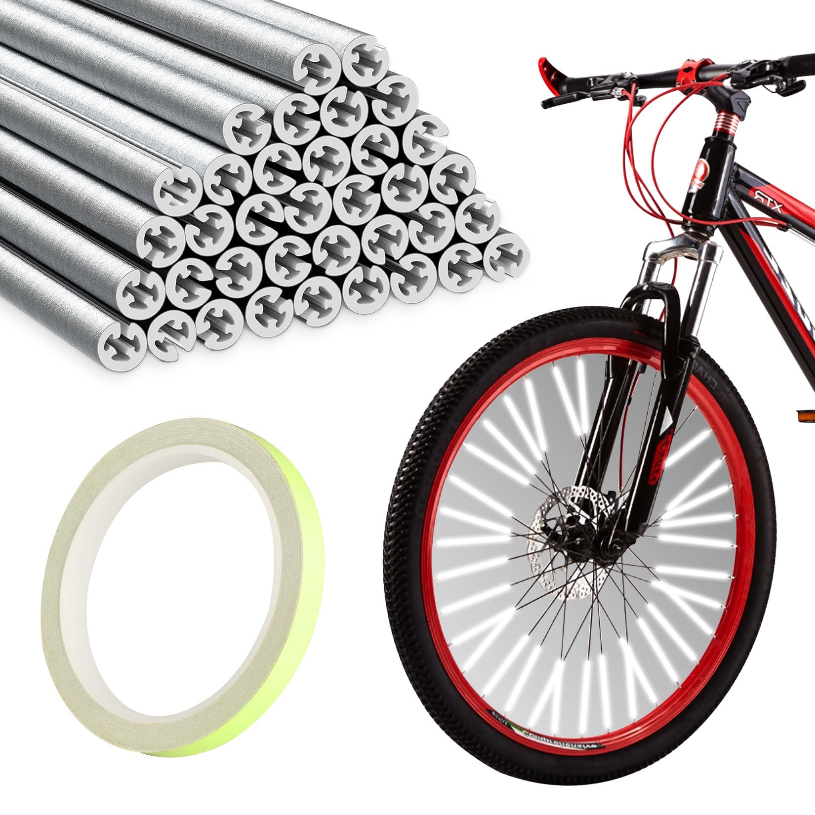Bike Spoke Reflectors Set - 36 - مراجعة Spoke Reflector Set وسعره