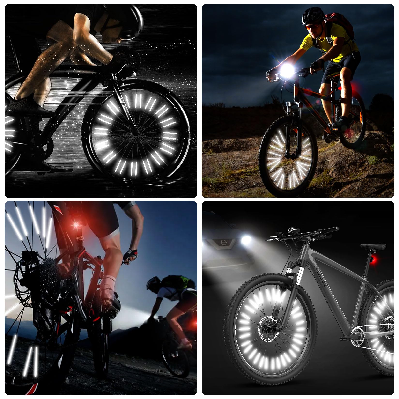 Bike Spoke Reflectors Set - 36 - مراجعة Spoke Reflector Set وسعره